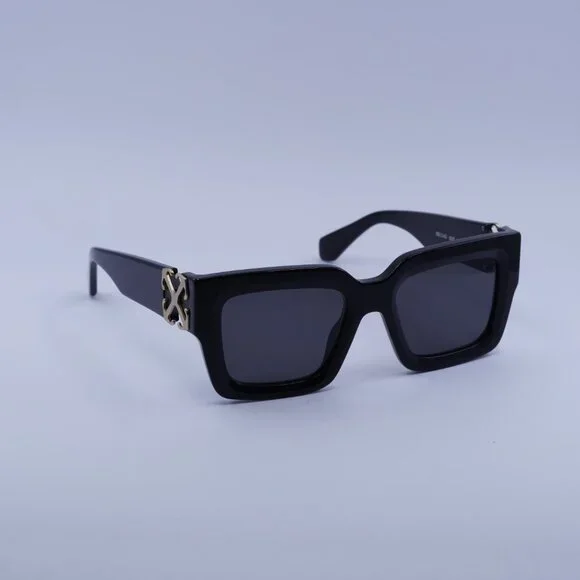 Off-White OERI14D MYSTIC 1007 Sunglasses Black Square Frame, Dark Grey Lenses Off-White OERI14D MYSTIC 1007 Sunglasses Black Square Frame  main image 2